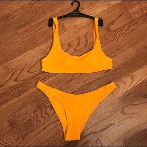 Topshop Ribbed Bikini